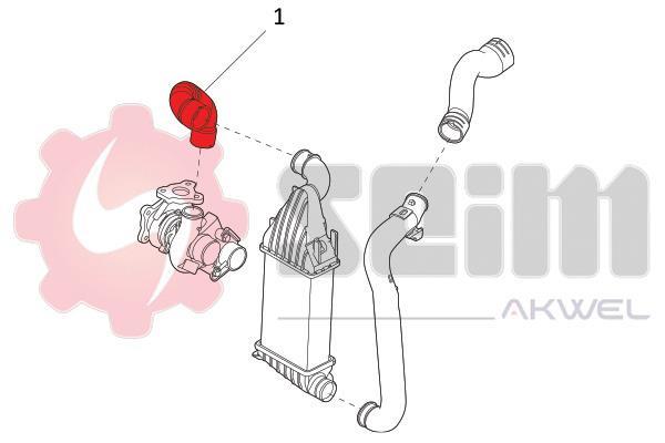 Durite de turbocompresseur (Durite de turbo) SEIM 981885