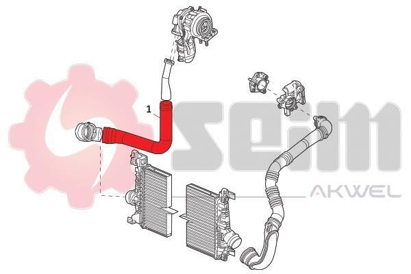 Durite de turbocompresseur (Durite de turbo) SEIM 981887