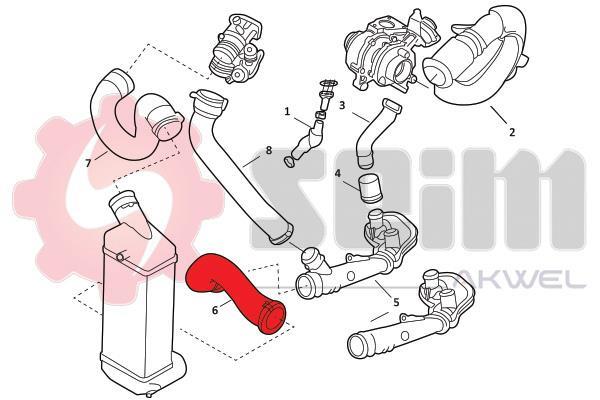 Durite de turbocompresseur (Durite de turbo) SEIM 981898