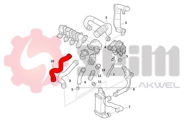 Durite de turbocompresseur (Durite de turbo) SEIM 981899