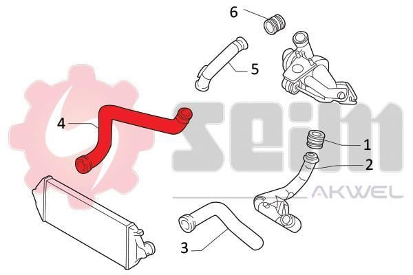 Durite de turbocompresseur (Durite de turbo) SEIM 981900