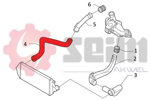 Durite de turbocompresseur (Durite de turbo) SEIM 981900