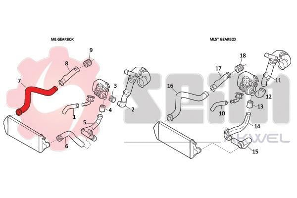 Durite de turbocompresseur (Durite de turbo) SEIM 981900