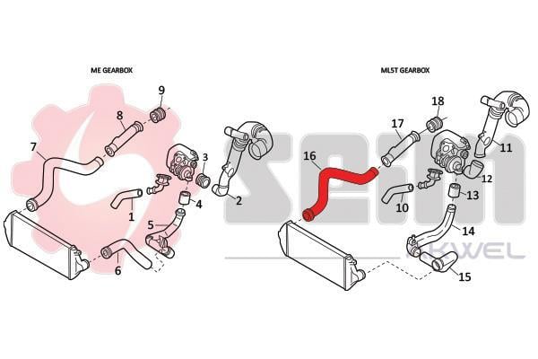 Durite de turbocompresseur (Durite de turbo) SEIM 981900