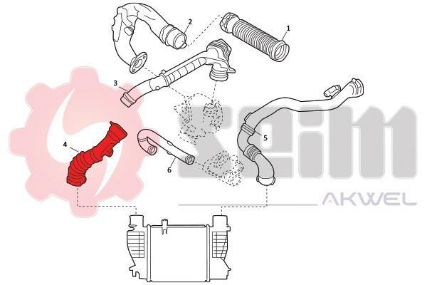 Durite de turbocompresseur (Durite de turbo) SEIM 981904