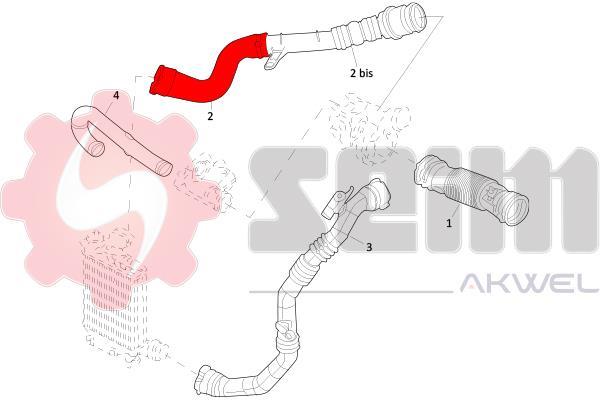 Durite de turbocompresseur (Durite de turbo) SEIM 981907