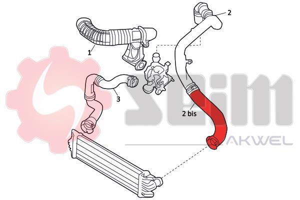 Durite de turbocompresseur (Durite de turbo) SEIM 981912