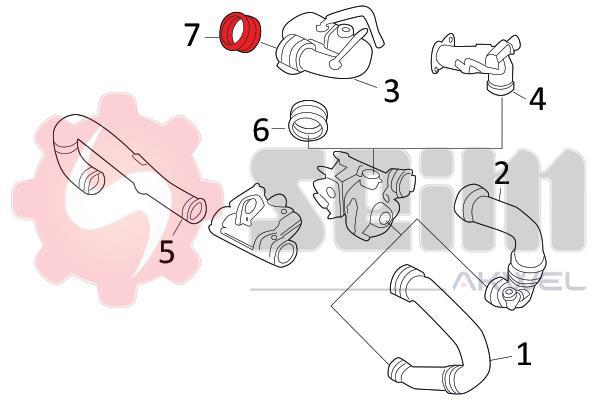Durite de turbocompresseur (Durite de turbo) SEIM ref. 981918