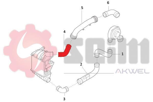 Durite de turbocompresseur (Durite de turbo) SEIM 981921