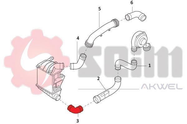Durite de turbocompresseur (Durite de turbo) SEIM 981923