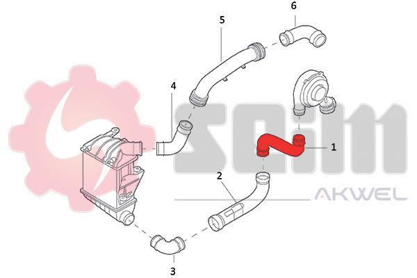 Durite de turbocompresseur (Durite de turbo) SEIM 981924