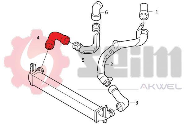 Durite de turbocompresseur (Durite de turbo) SEIM 981925