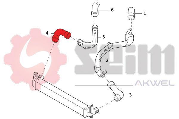 Durite de turbocompresseur (Durite de turbo) SEIM 981925