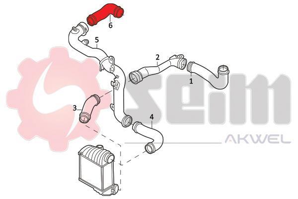 Durite de turbocompresseur (Durite de turbo) SEIM 981926