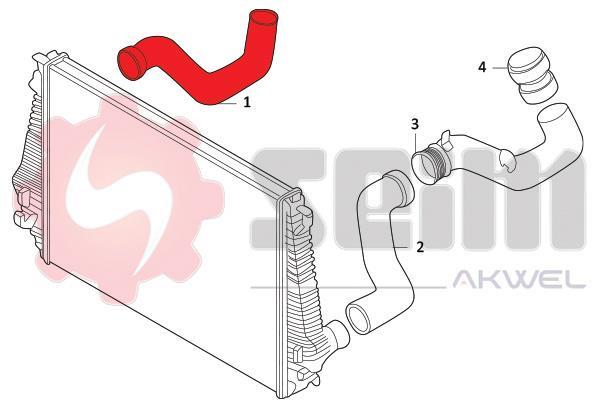 Durite de turbocompresseur (Durite de turbo) SEIM 981935