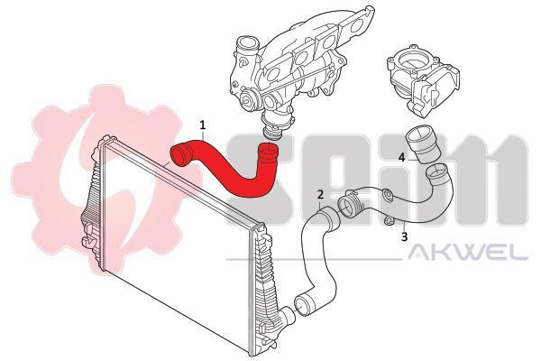 Durite de turbocompresseur (Durite de turbo) SEIM 981935