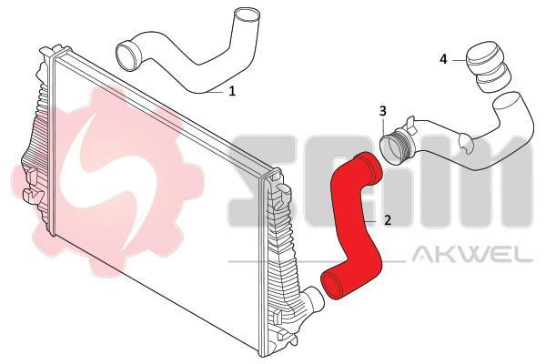Durite de turbocompresseur (Durite de turbo) SEIM 981936