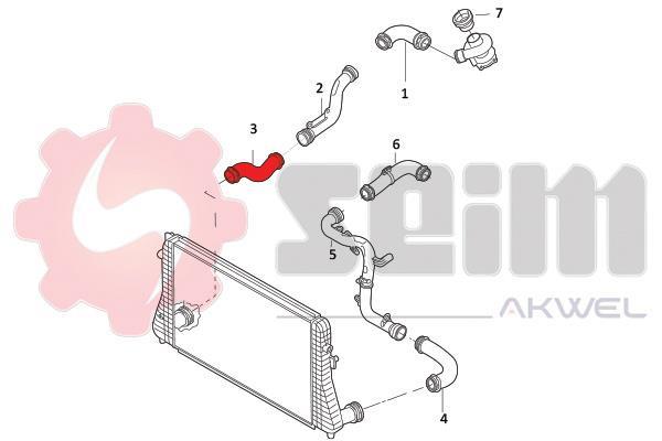 Durite de turbocompresseur (Durite de turbo) SEIM 981937