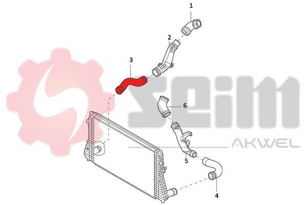 Durite de turbocompresseur (Durite de turbo) SEIM 981937