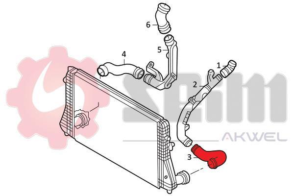 Durite de turbocompresseur (Durite de turbo) SEIM 981941