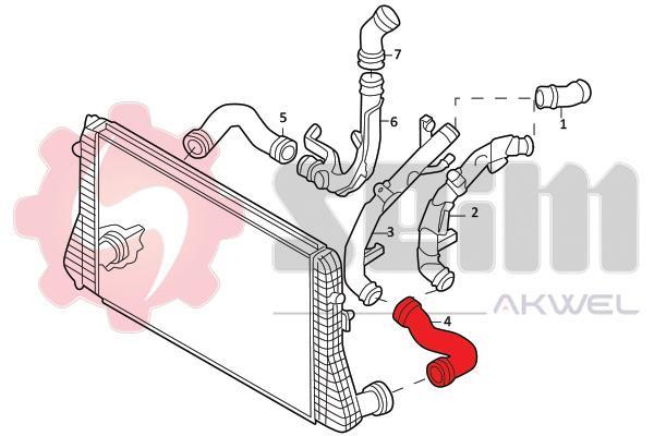 Durite de turbocompresseur (Durite de turbo) SEIM 981941