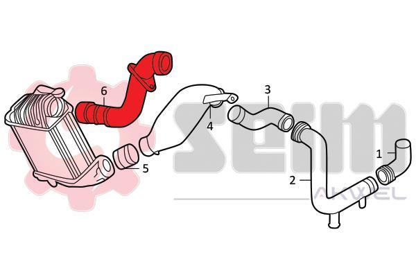Durite de turbocompresseur (Durite de turbo) SEIM 981942