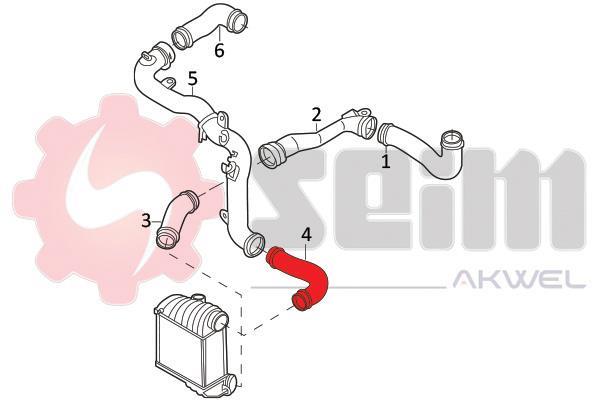 Durite de turbocompresseur (Durite de turbo) SEIM 981948