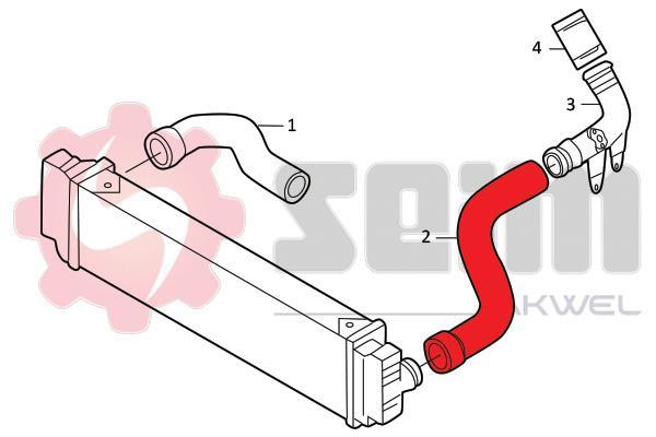 Durite de turbocompresseur (Durite de turbo) SEIM 981951