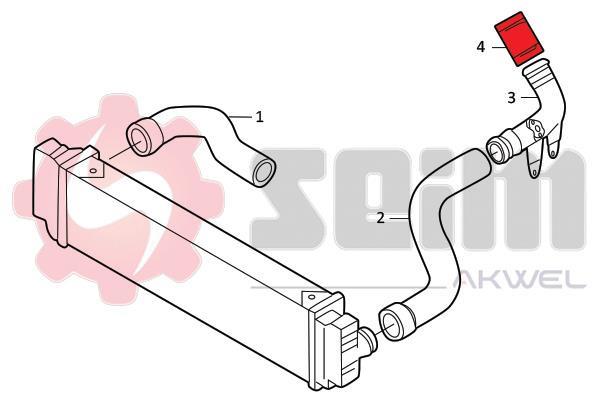 Durite de turbocompresseur (Durite de turbo) SEIM 981952