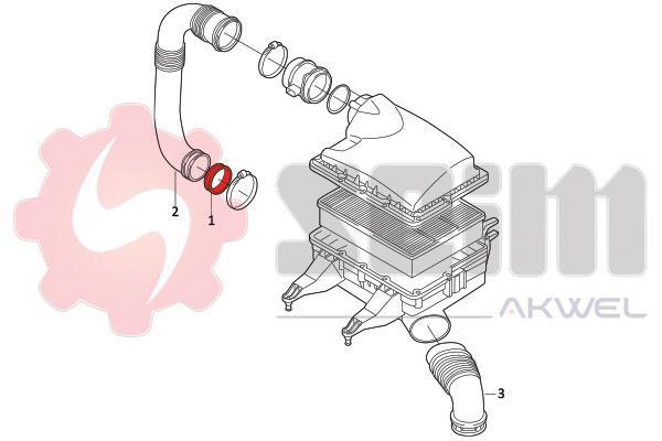 Durite de turbocompresseur (Durite de turbo) SEIM ref. 981954