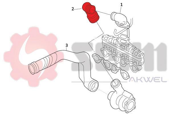 Durite de turbocompresseur (Durite de turbo) SEIM 981956