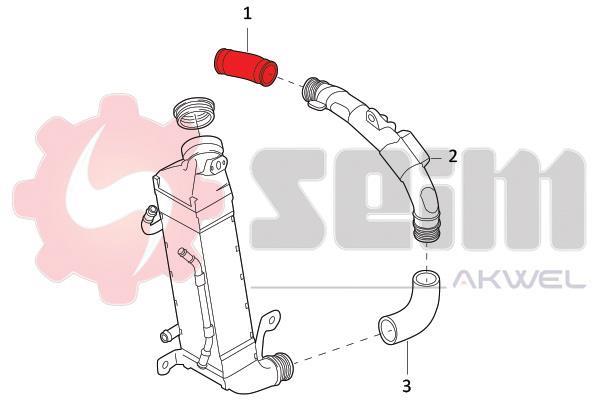 Durite de turbocompresseur (Durite de turbo) SEIM ref. 981963