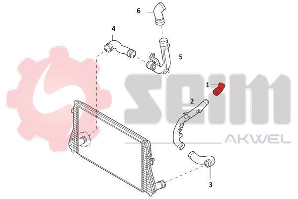 Durite de turbocompresseur (Durite de turbo) SEIM ref. 981963