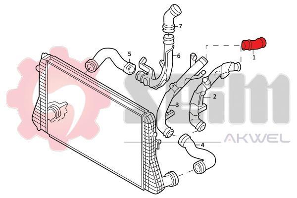 Durite de turbocompresseur (Durite de turbo) SEIM ref. 981963
