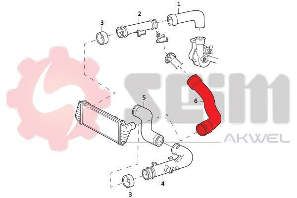 Durite de turbocompresseur (Durite de turbo) SEIM 981964