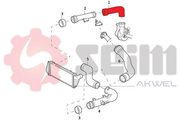 Durite de turbocompresseur (Durite de turbo) SEIM 981965