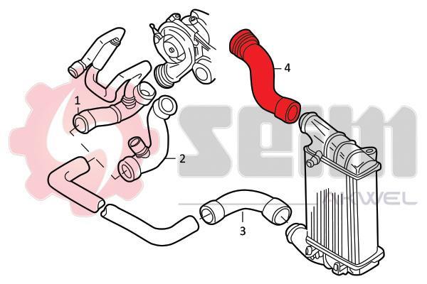 Durite de turbocompresseur (Durite de turbo) SEIM 981972