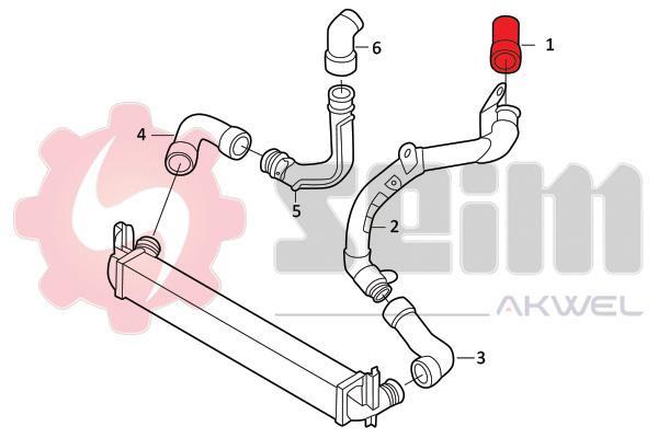 Durite de turbocompresseur (Durite de turbo) SEIM 981976