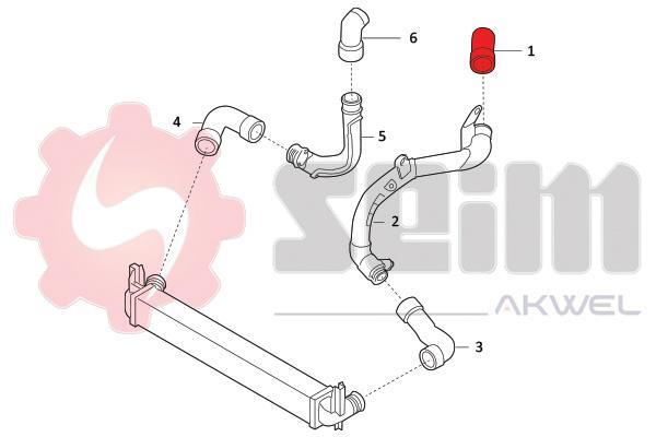 Durite de turbocompresseur (Durite de turbo) SEIM 981976
