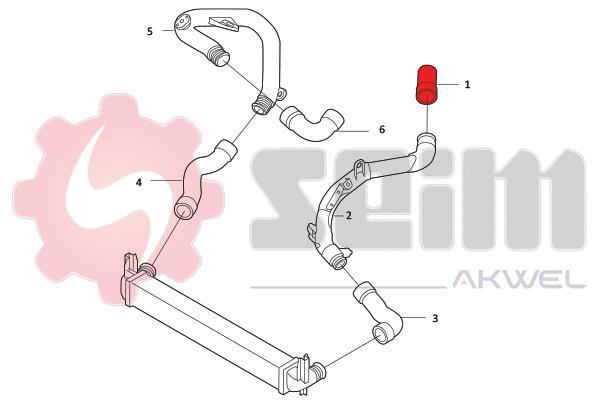 Durite de turbocompresseur (Durite de turbo) SEIM 981976