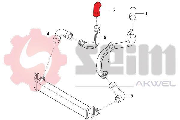 Durite de turbocompresseur (Durite de turbo) SEIM 981978
