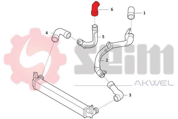 Durite de turbocompresseur (Durite de turbo) SEIM 981980