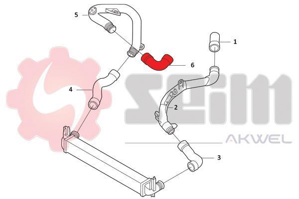 Durite de turbocompresseur (Durite de turbo) SEIM 981980