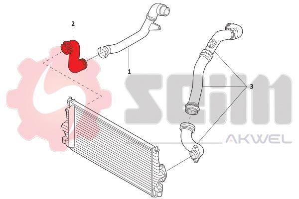 Durite de turbocompresseur (Durite de turbo) SEIM 981982