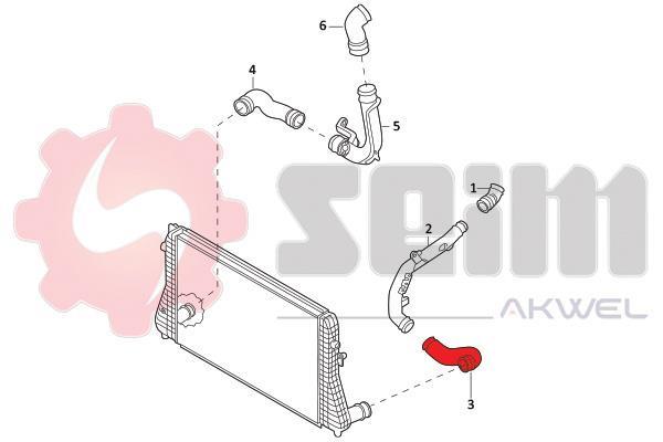 Durite de turbocompresseur (Durite de turbo) SEIM 981983