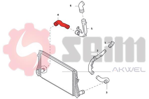 Mangueira do turbocompressor SEIM ref. 981984