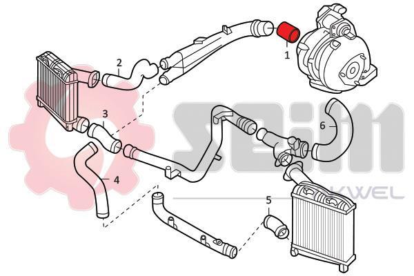 Durite de turbocompresseur (Durite de turbo) SEIM 981985