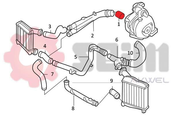 Durite de turbocompresseur (Durite de turbo) SEIM 981985