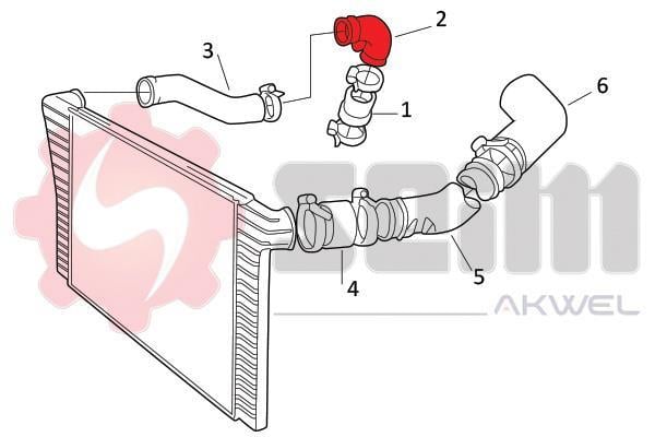 Durite de turbocompresseur (Durite de turbo) SEIM ref. 981993