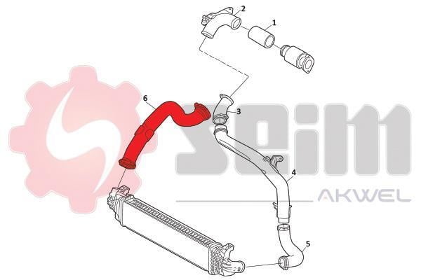 Durite de turbocompresseur (Durite de turbo) SEIM ref. 981995